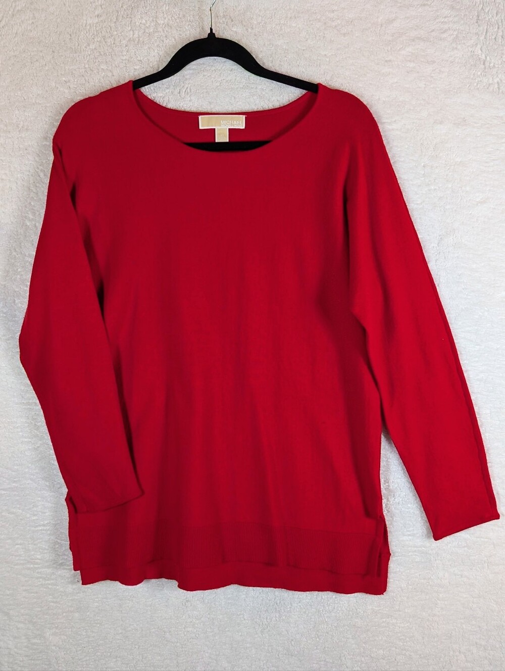 42-Michael Kors Red‎ Crewneck Knit Top